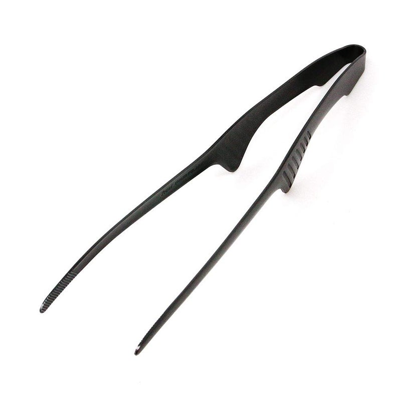 ãƒˆãƒ¼ãƒ€ã‚¤(Todai) Todai 9.4-Inch Stainless Steel Non-Slip Yakiniku BBQ Tongs (Black) - Image 2